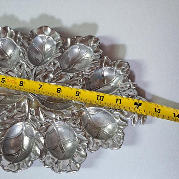 Arthur Court 2003 Egg Holder Bunny & Cabbage Leaf Devlled Egg Holder Easter Vtg - Picture 6 of 13